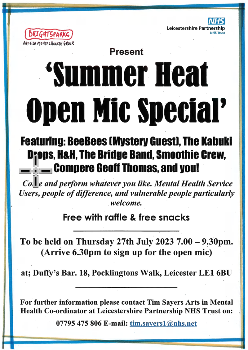 Summer Heat Open Mic Special - Click to enlarge the image set
