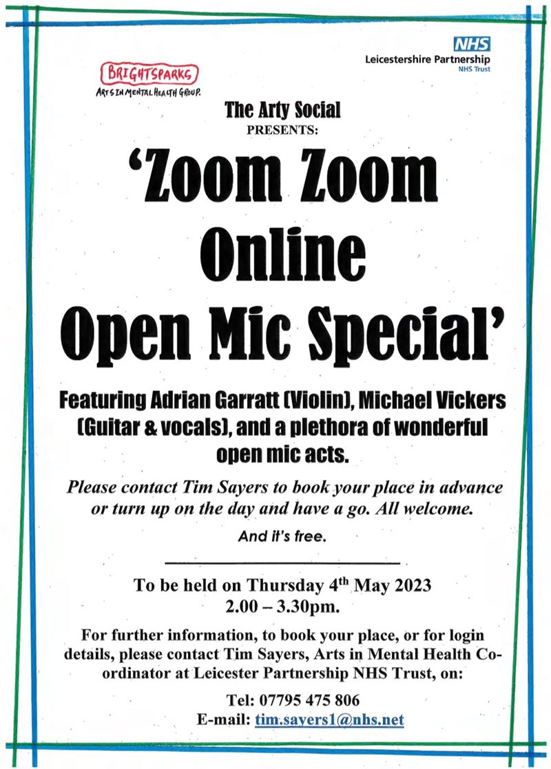 Zoom Zoom Online Open Mic Special - Click to enlarge the image set