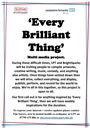 Every Brilliant Thing - Multi media project